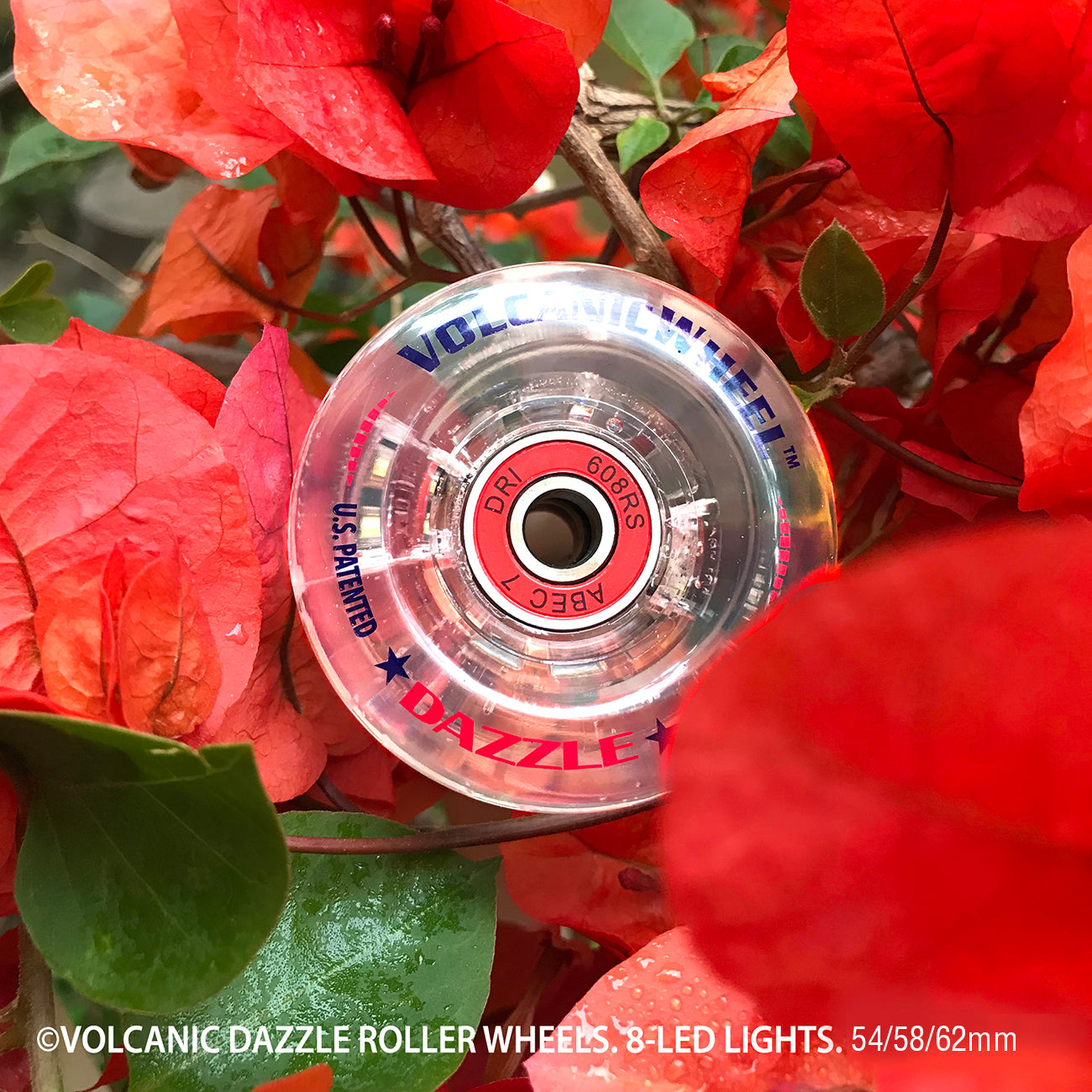 Dazzle Roller: 54mm Firm(90A), Indoor (4pc. Retail Pack)