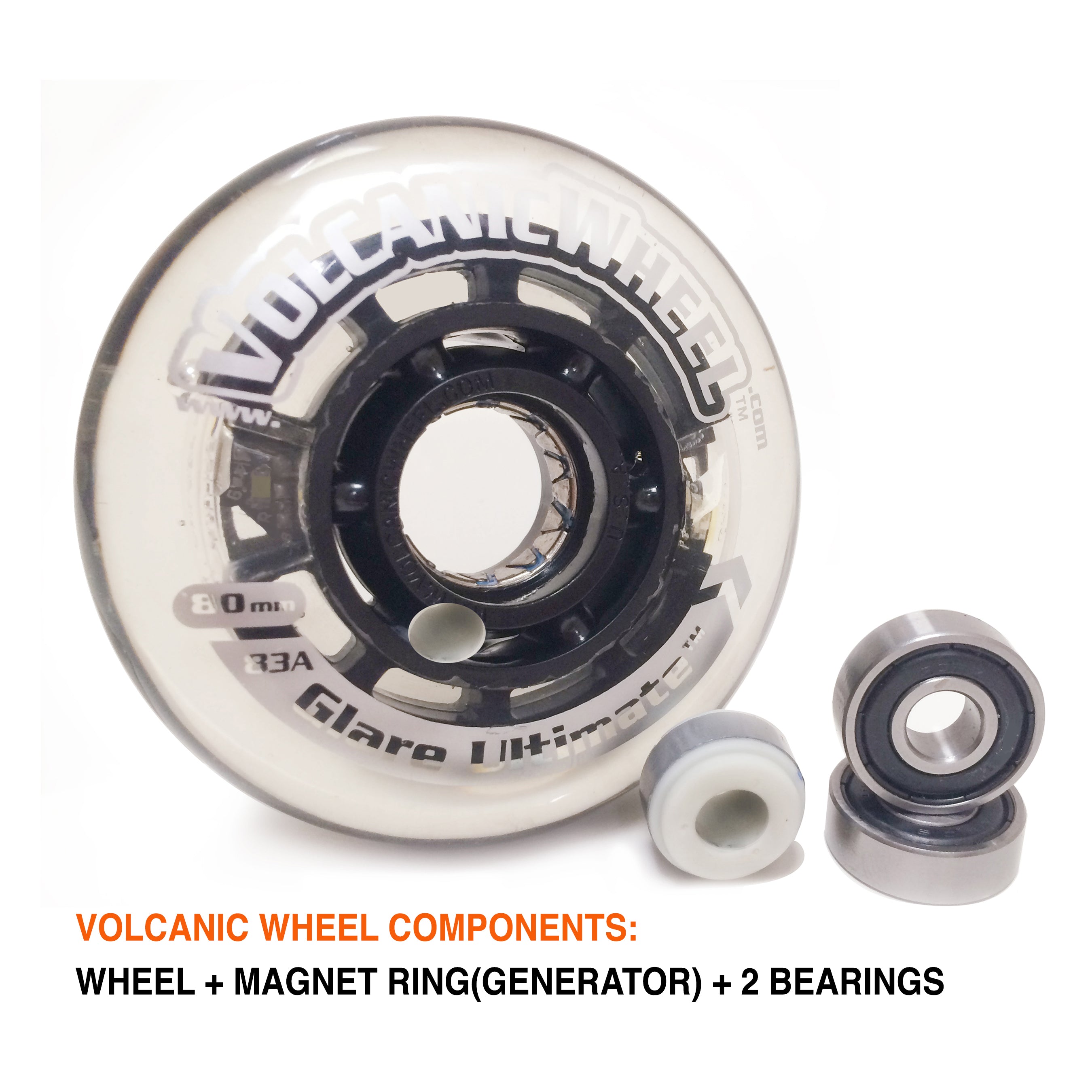 Volcanic 3″(80mm): for Wheelchairs (2 pcs.)