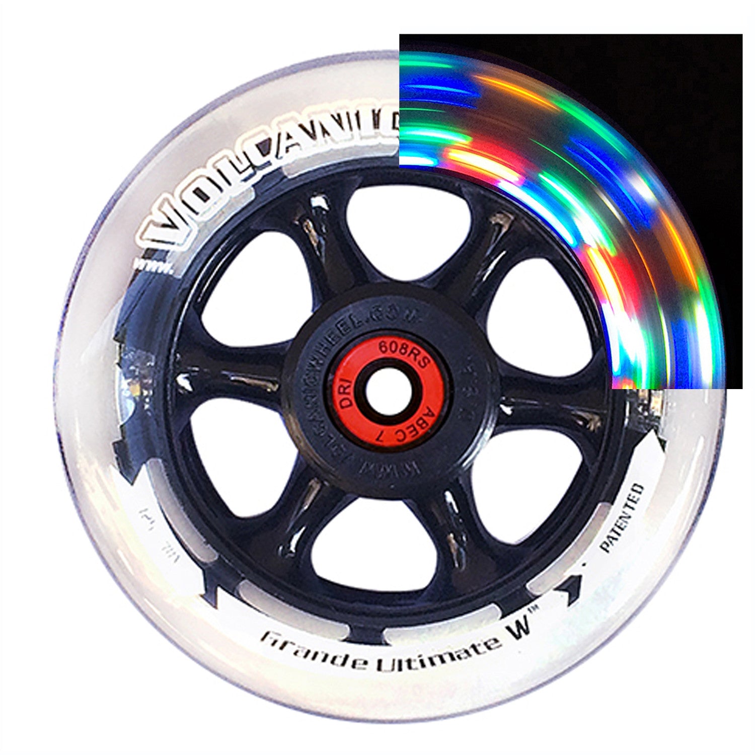 Volcanic 5″x1.25" WIDE & Thicker Tire (125x28mm): for Wheelchairs (2 pcs.)