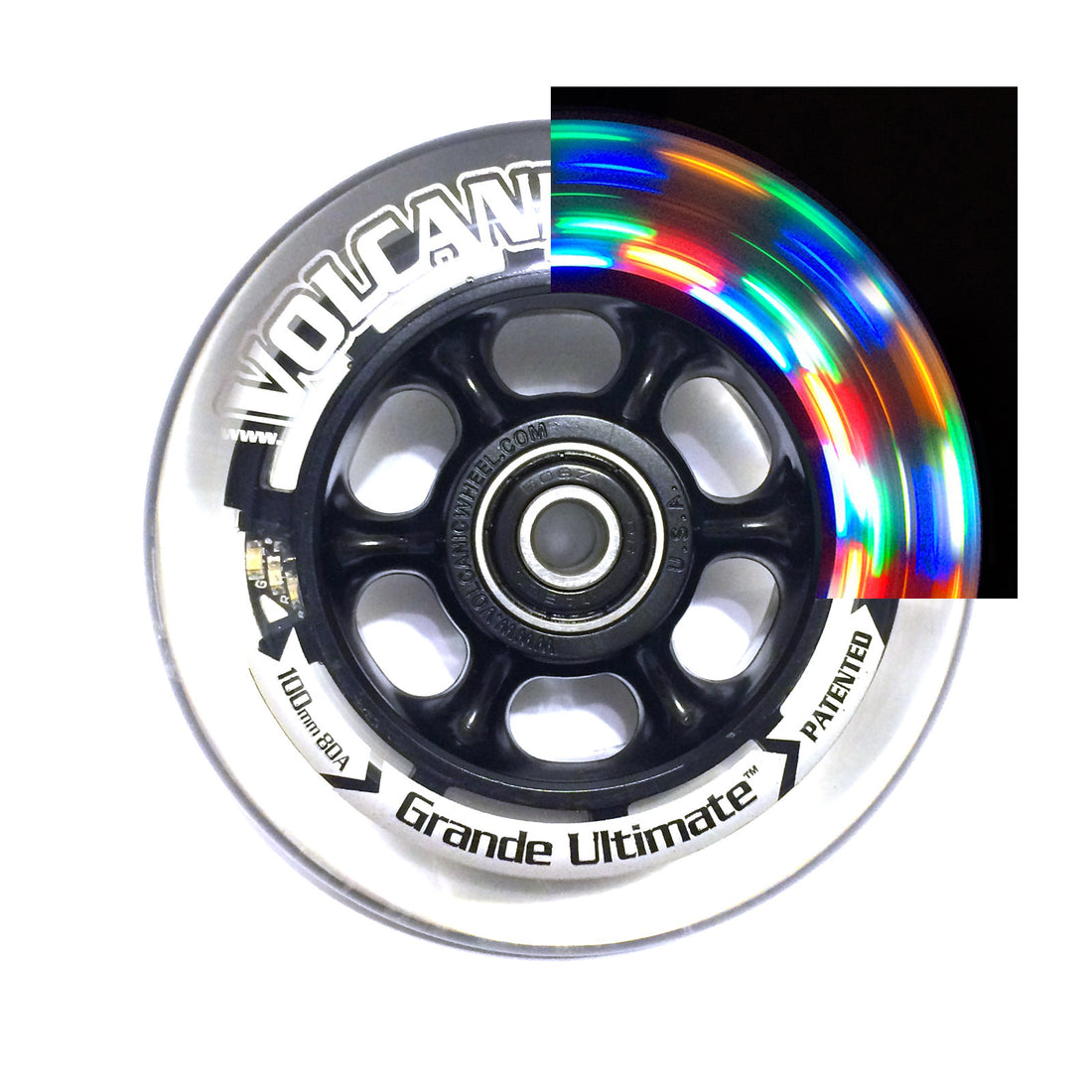 Volcanic 4″x1&quot; (100x24mm)Wheel: For Wheelchairs (2 pcs.)