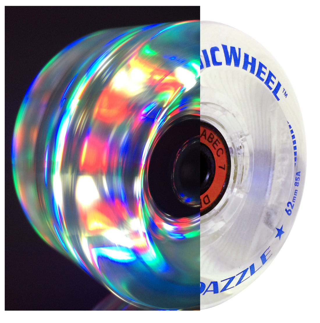 Dazzle Roller: 54mm Firm(90A), Indoor (4pc. Retail Pack)